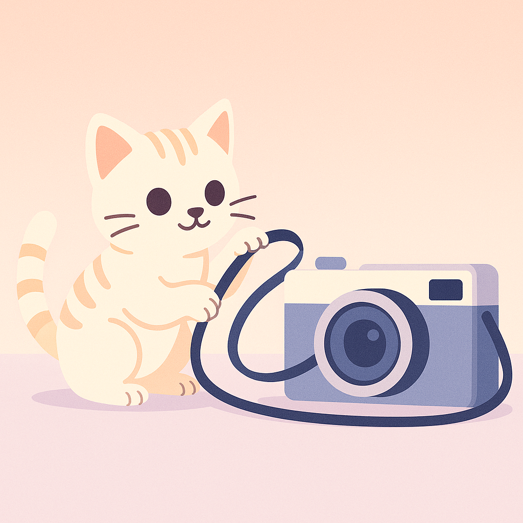 Playful kitten in a cozy pastel photography scene